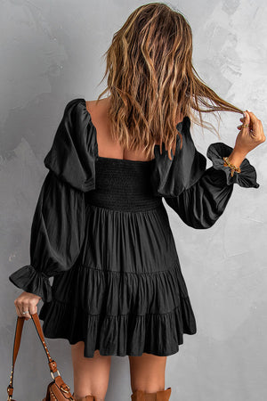 Sofia&Aurora™ - Smocked Off-Shoulder korte jurk