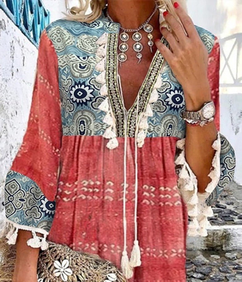 Camilla™ - Boho Ibiza Strandjurkje - Trifoglio